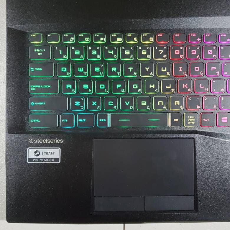 GALLERIA GCR2070RNF-Eのキーボードはsteelseries製