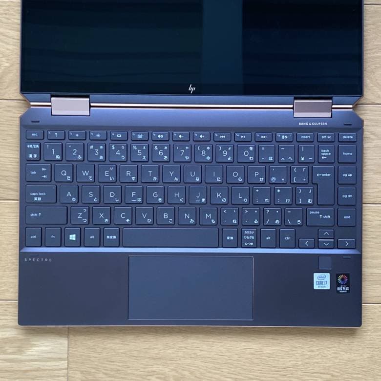 HP Spectre x360 13-aw0000のキーボード
