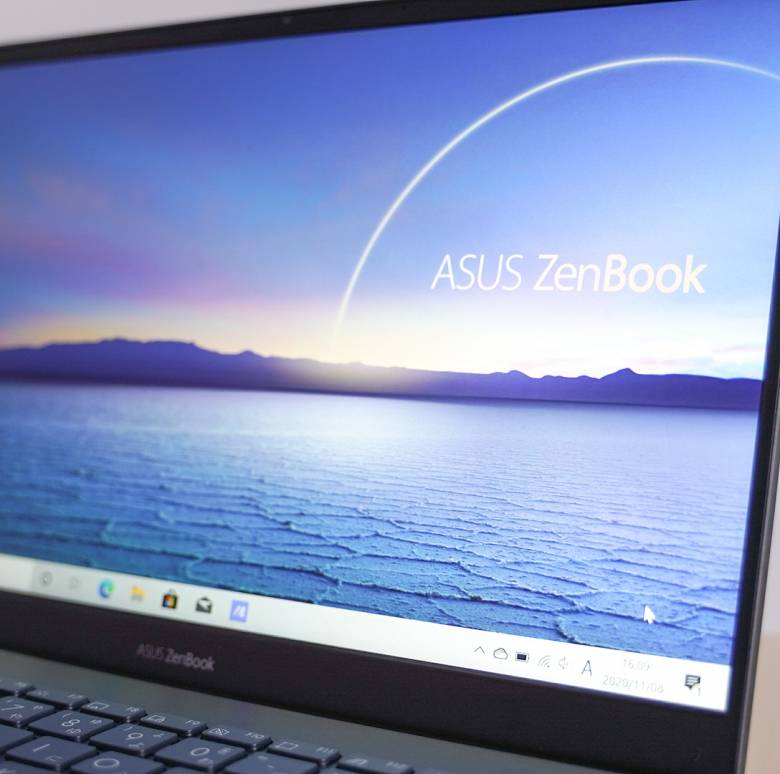 ASUS ZenBook 13 UX325EAの視野角は広い