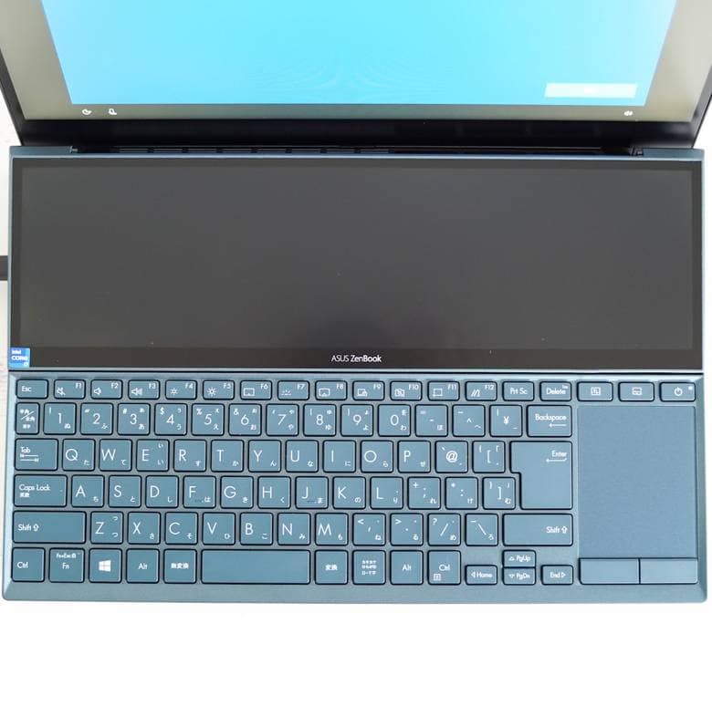 ZenBook Duo 14 UX482のキーボード