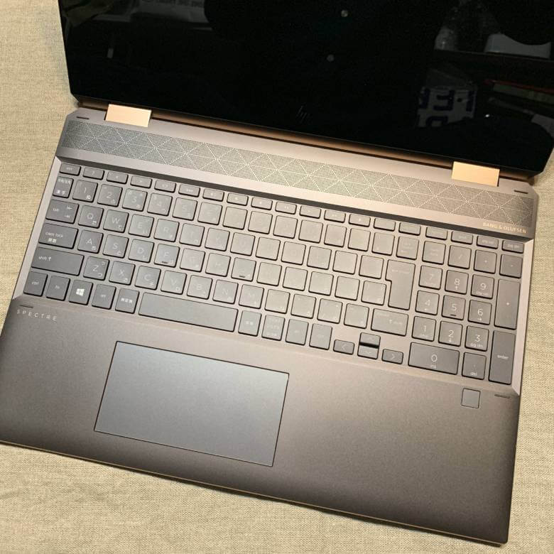 HP Spectre x360 15のキーボード