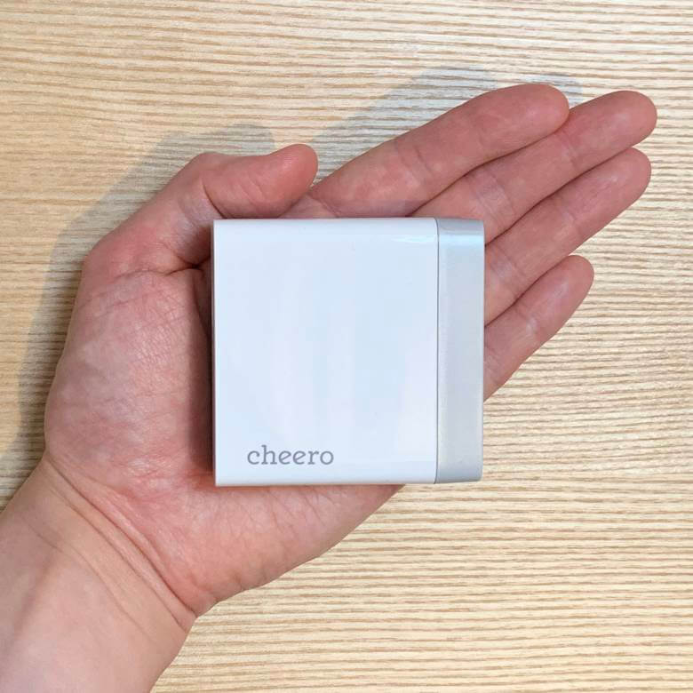 cheero USB-C PD Charger 60Wは軽量コンパクト