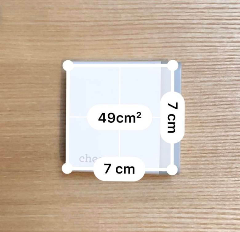 cheero USB-C PD Charger 60Wのサイズは約69 x 69 x 29mm