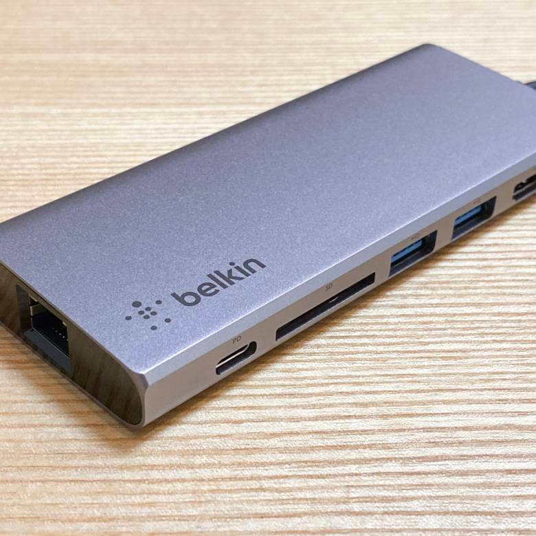 Belkin USB-Cマルチメディアハブはアルミニウム製