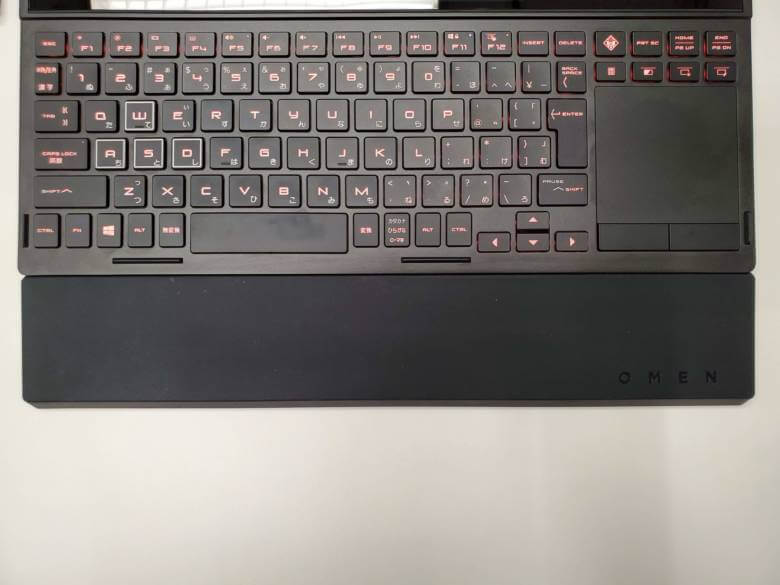 HP OMEN 2S 15のキーボード