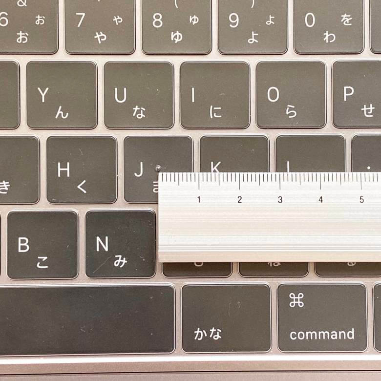 MacBook Proのキーピッチ
