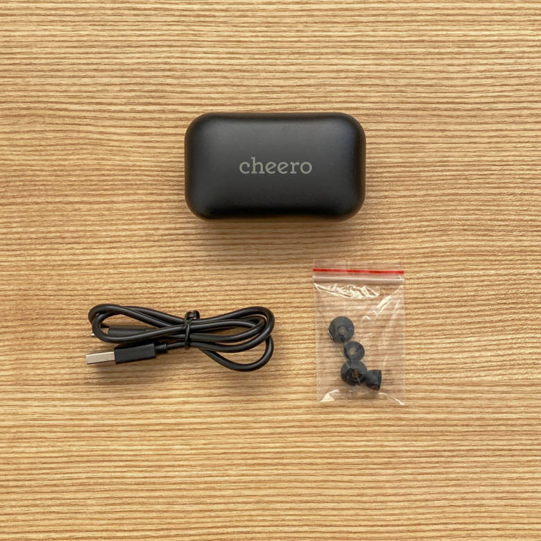 cheero Wireless Earphones CHE-624の付属品