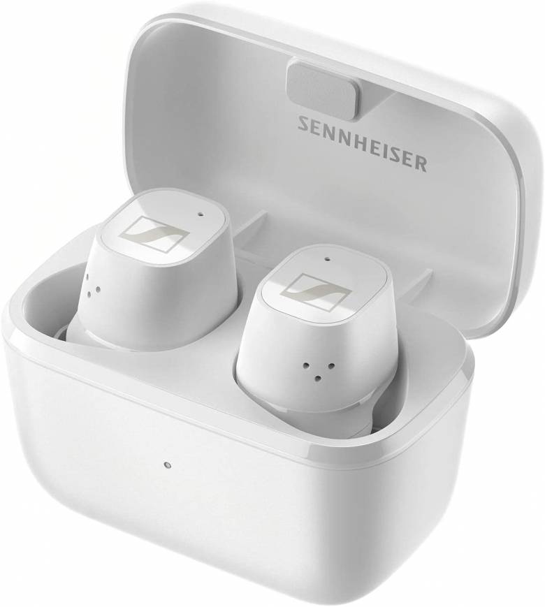 ホワイトカラーのSennheiser CX True Wireless