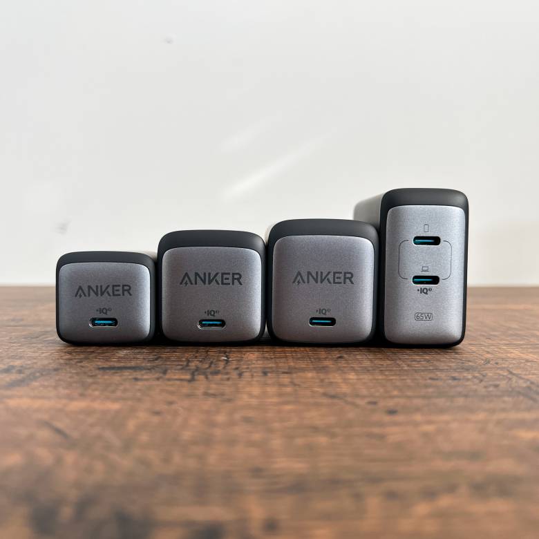 Anker GaN IIシリーズの充電器たち