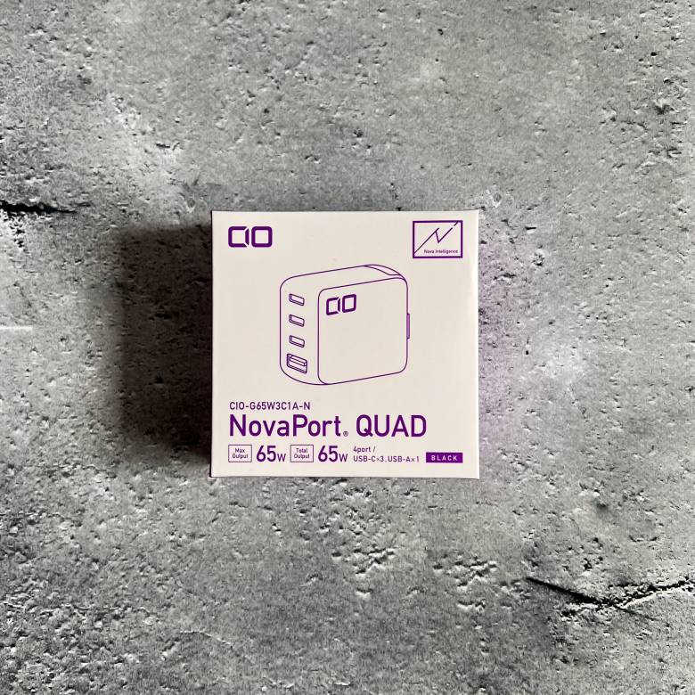 CIO NovaPort QUAD 65Wの外箱
