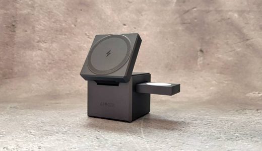 Anker 3-in-1 Cube with MagSafeをレビュー！約6cm四方で超コンパクトな3台同時充電できるワイヤレス充電器