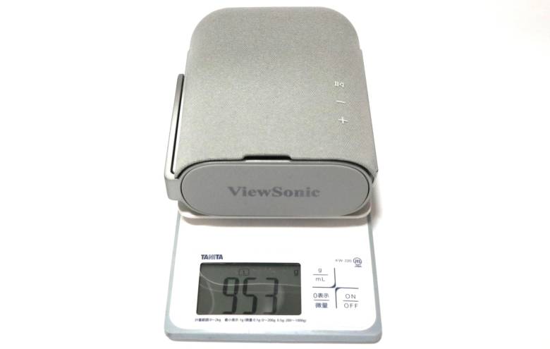 ViewSonic M1 Pro LED モバイルプロジェクターの重さは約953g